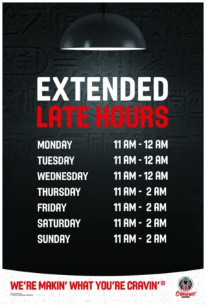 111Extended Hours Window Poster 24" x 36"