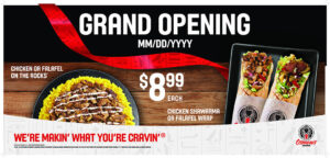 GO $8.99 Counter Cling 26.5" x 12.25"