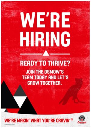 Now Hiring A-Frame 23.5" x 33.25"