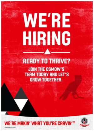 Now Hiring Ceiling Dangler 22" x 31"