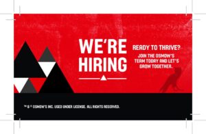 Now Hiring Promo Card 3.5" x 2"