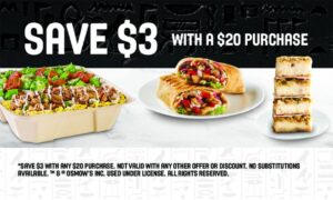 Save $3 Promo Card 3.5" x 2"