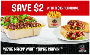 Save $2 Mobile Sign 96" x 58"