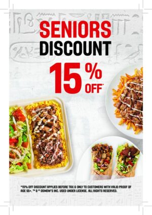 Senior Discount Bag Stuffer 4" x 6"