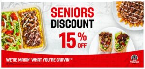 Senior Discount Counter Cling 26.5" x 12.25"