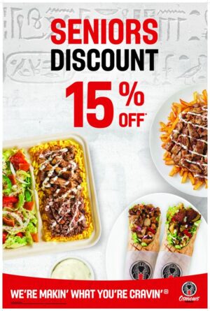 Senior Discount Window Poster 24" x 36"