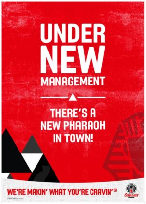 Under New Management A-Frame 23.5" x 33.25"