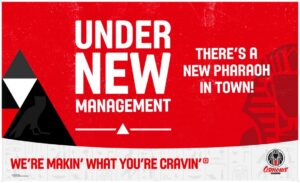 Under New Management Mobile Sign 96" x 58"