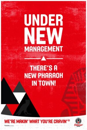 Under New Management Window Poster 24" x 36"